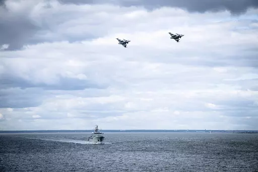 In this photo provided by the Swedish Armed Forces on Aug. 25, 2020, troops patrol by both air and sea in the Baltic Sea region. The road for Sweden’s NATO membership has been bumpy, chiefly because of Turkey stalling ratifying Sweden’s application. (Antonia Sehlstedt/Swedish Armed Forces/TT via AP, File)