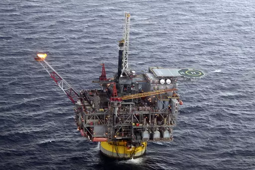 The Perdido oil platform located about 200 miles south of Galveston, Texas, in the Gulf of Mexico, Oct. 27, 2011. A lawsuit by environmentalists seeking to block the sale of Gulf of Mexico oil and gas leases auctioned in 2021 by the federal government was rejected Friday, April 28, 2023, by a federal appeals court. (AP Photo/Jon Fahey, File)