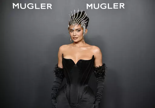 Kylie Jenner attends the "Thierry Mugler: Couturissime" Brooklyn Museum opening celebration on Tuesday, Nov. 15, 2022, in New York. (Photo by Evan Agostini/Invision/AP)