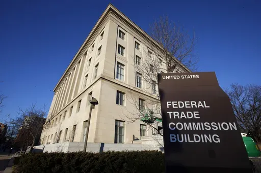 This Jan. 28, 2015 photo shows the Federal Trade Commission building in Washington. (AP Photo/Alex Brandon, File)