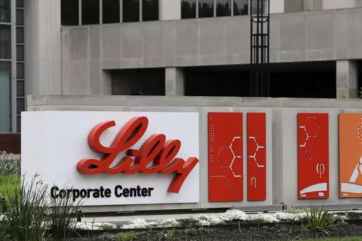 The Eli Lilly & Co. corporate headquarters are seen in Indianapolis on April 26, 2017. Tirzepatide, an drug from the company approved to treat type 2 diabetes under the brand name Mounjaro, helped people with the disease who were overweight or had obesity lose up to 16% of their body weight, or more than 34 pounds, over nearly 17 months, the company said on Thursday, April 27, 2023. (AP Photo/Darron Cummings, File)