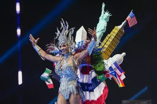 Miss USA Noelia Voigt competes in the national costume competition at the Miss Universe Beauty Pageant in San Salvador, Thursday, Nov. 16, 2023. The reigning winners of Miss USA, Noelia Voigt, and Miss Teen USA, UmaSofia Srivastava, handed back their crowns within days of each other this week in a shock to the Miss Universe Organization, which runs both. (AP Photo/Moises Castillo, File)
