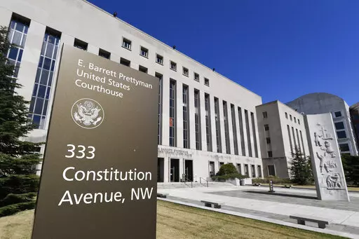 A view of the E. Barrett Prettyman Courthouse in Washington, Oct. 11, 2019. As the number of people sentenced for crimes in the Capitol insurrection nears 200, an Associated Press analysis of sentencing data shows that some judges are divided over how to punish the rioters, particularly for the low-level misdemeanors arising from the attack. (AP Photo/Susan Walsh, File)
