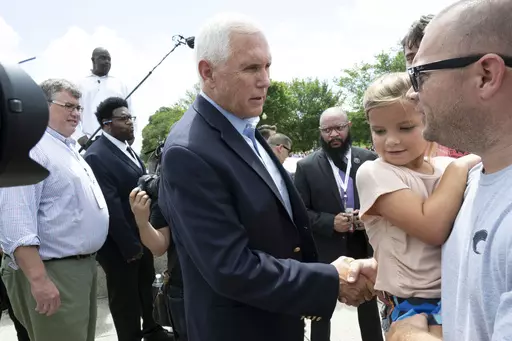 Former Vice President Mike Pence meets with supporters after speaking at the National Celebrate Life Rally at the Lincoln Memorial on June 24, 2023, in Washington. Pence is leaning in on his anti-abortion stance as he campaigns for the Republican presidential nomination. Pence says he does not support exceptions in the case of nonviable pregnancies, when doctors have determined there is no chance a baby will survive outside the womb.(AP Photo/Kevin Wolf, File)