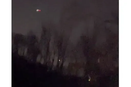 In this image taken from video provided by MartyA45_, several drones appear to be flying over Randolph, N.J., on Wednesday, Dec. 4, 2024. (MartyA45_ /TMX via AP, File)