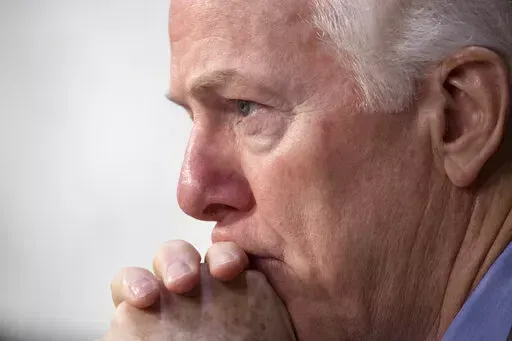 Sen. John Cornyn, R-Texas, listens to testimony during a Senate Intelligence Committee hearing on Capitol Hill in Washington, Wednesday, July 25, 2018. In the aftermath of the recent school shooting in Uvalde, Texas, his home state, Cornyn and a bipartisan group of senators including Sen. Chris Murphy, D-Conn., are holding private virtual meetings to try to strike a compromise over gun safety legislation. (AP Photo/J. Scott Applewhite, File)